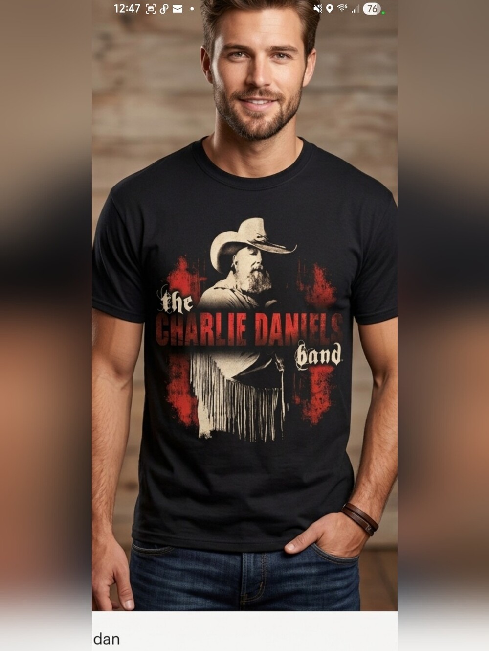 The Charlie Daniels Band  Black T-shirt